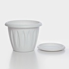 Горшок для цветов с поддоном «Фелиция», 6.4 л, пластиковый, цвет мраморный - Фото 4