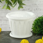 Горшок для цветов с поддоном «Фелиция», 400 мл, d=10 см, h=8.3 см, пластиковый, мраморный - Фото 11