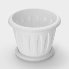 Горшок для цветов с поддоном «Фелиция», 10.4 л, d=31.9 см, h=24.5 см, пластиковый, цвет мраморный - Фото 3