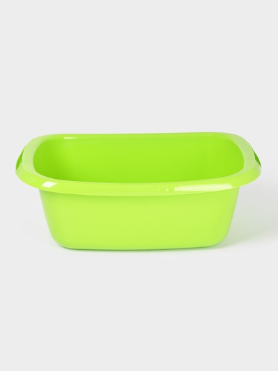 Таз хозяйственный овальный «Водолей», 11 л, пластик, салатовый