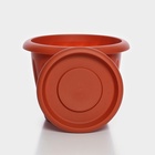 Горшок для цветов с поддоном «Фелиция», 3.6 л, d=22.5 см, h=17.2 см, пластиковый, терракотовый - Фото 5