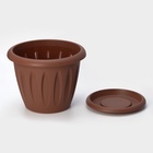 Горшок для цветов с поддоном «Фелиция», 10.4 л, d=31.9 см, h=24.5 см, пластиковый, терракотовый - Фото 4