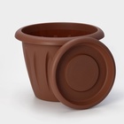 Горшок для цветов с поддоном «Фелиция», 10.4 л, d=31.9 см, h=24.5 см, пластиковый, терракотовый - Фото 5
