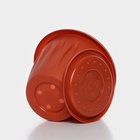 Горшок для цветов с поддоном «Фелиция», 400 мл, d=10.7 см, h=8.3 см, пластиковый, терракотовый - Фото 7