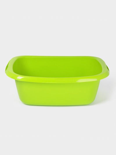 Таз хозяйственный овальный «Водолей», 17 л, пластик, салатовый