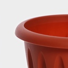 Горшок для цветов с поддоном «Фелиция», 1.8 л, d=17.7 см, h=13.6 см, пластиковый, терракотовый - Фото 7