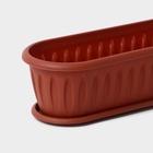 Горшок для кактуса с поддоном «Фелиция», 1.5 л, терракотовый - Фото 3