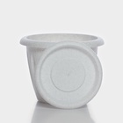 Горшок для цветов с поддоном «Фелиция», 1.8 л, d=17.7 см, h=13.6 см, пластиковый, мраморный - Фото 6