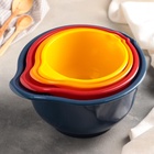 Набор ёмкостей для миксера Martika, 4 шт.: 1.4, 1.9, 2.6, 3.6 л, МИКС - Фото 2