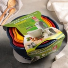 Набор ёмкостей для миксера Martika, 4 шт.: 1.4, 1.9, 2.6, 3.6 л, МИКС - Фото 7