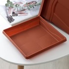 Горшок для цветов с поддоном «Квадро», 8,1 л, цвет терракотовый - Фото 5