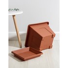 Горшок для цветов с поддоном «Квадро», 12.2 л, пластиковый, терракотовый - Фото 11