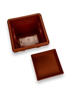 Горшок для цветов с поддоном «Квадро», 12.2 л, пластиковый, терракотовый - фото 63026435