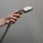 Душевая лейка Accoona А322, 1 режим, корпус пластик, цвет хром - Фото 6