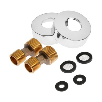 Смеситель для ванны Accoona A6275, двухвентильный, дивертор в корпусе, душевой набор, хром