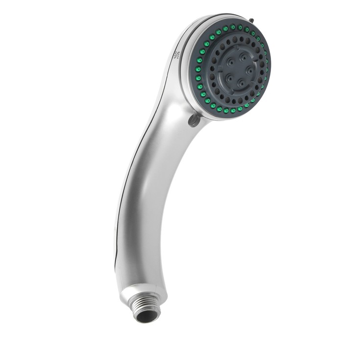 Душевая лейка Accoona A327, 4 режима, корпус пластик, цвет хром - Фото 1