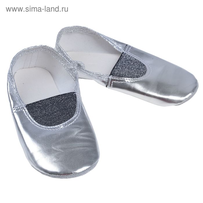 Чешки "Классика" из искусственной кожи, длина по стельке 16,5 см, цвет серебристый - Фото 1