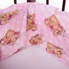 Комплект в кроватку "Медвежата" (2 предмета), цвет розовый (арт. 1512) - Фото 4