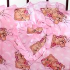 Комплект в кроватку "Медвежата" (2 предмета), цвет розовый (арт. 1512) - Фото 5