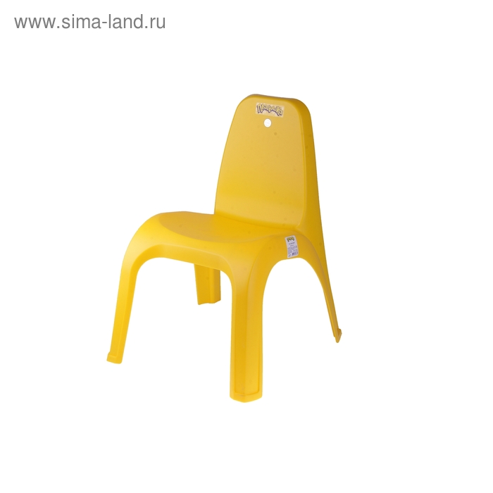 Детский стул, высота до сиденья 29 см, цвет жёлтый - Фото 1