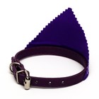 Ошейник с косынкой 32 х 1 см, ОШ 22-28, фиолетовый - Фото 2
