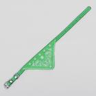 Ошейник с косынкой 32 х 1 см,ОШ 22-28, зелёный - Фото 3