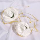 Набор белых роз для украшения свадебного авто - Фото 1