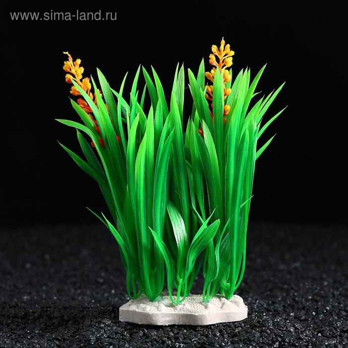 Островок с растениями искусственными для аквариума, 17×12×22 см - Фото 1