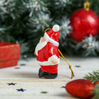 Сувенир керамика "Дед Мороз с колокольчиком" 6,9х4,4х3 см - Фото 4