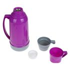 Термос "Узоры" с 2 кружками, 1.8 л, 16х35 см, микс - Фото 2