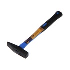 Молоток слесарный ТУНДРА, квадратный боек, фиберглассовая обрезиненная рукоятка, 200 г - Фото 3