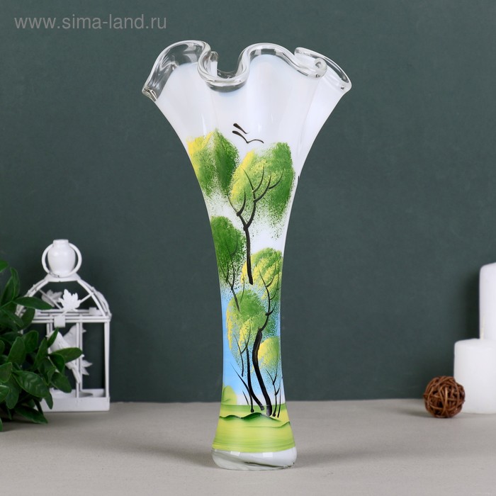 Ваза "Серпантин" дерево "Лето" 30 см - Фото 1