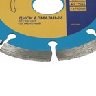 Диск алмазный отрезной ТУНДРА, сегментный, сухой рез, 115×22 мм - Фото 3