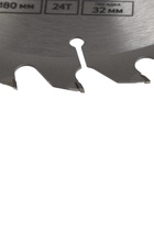 Диск пильный по дереву ТУНДРА, быстрый рез, 180×32 мм (кольца на 22,20,16), 24 зуба - Фото 4