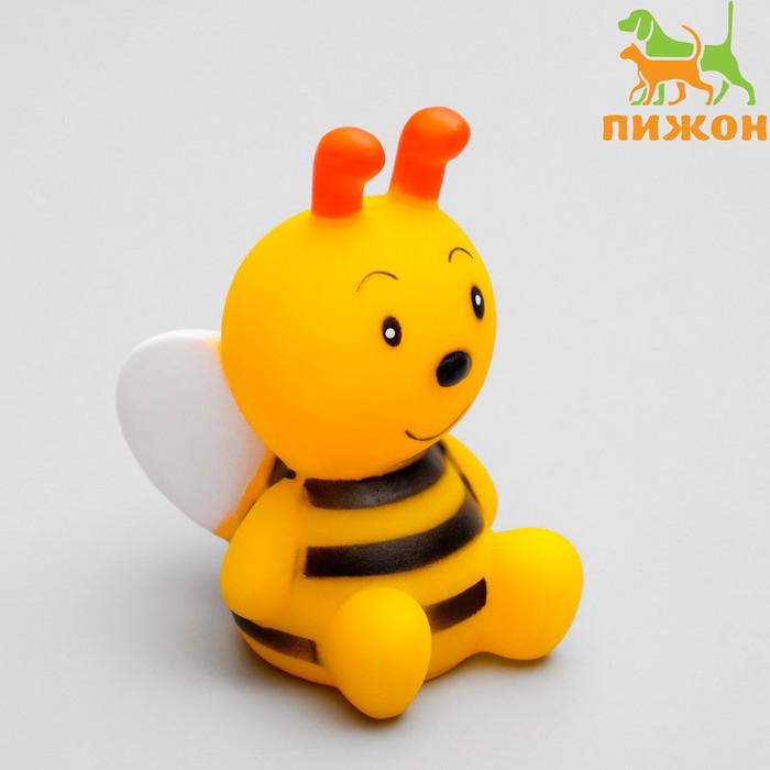 Игрушка пищащая "Пчёлка" для собак, 8,5 см - Фото 1