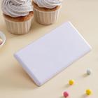 Шпатель кондитерский с ручкой Доляна, 16.4×8.3×3 см, пластик, белый - Фото 2