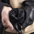 Перчатки мужские, размер 11, с утеплителем, цвет чёрный - Фото 3