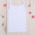 Майка для девочки, рост 134-140 см, цвет белый AZ-635_Д - Фото 1