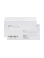 Конверт почтовый E65 110×220 мм, поле «Кому-куда», без окна, отрывная лента, внутренняя запечатка, 80 г/м² - Фото 2