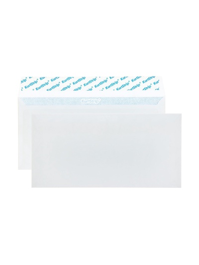 Конверт почтовый E65 110×220 мм, без подсказа, без окна, отрывная лента, внутренняя запечатка, 80 г/м²