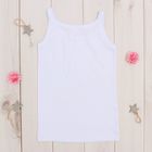 Майка для девочки, рост 122-128 см, цвет белый AZ-637_Д - Фото 2