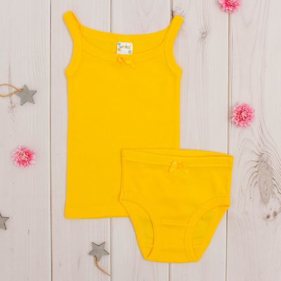 Комплект для девочки (майка, трусы) AZ-608 микс 110-116 см