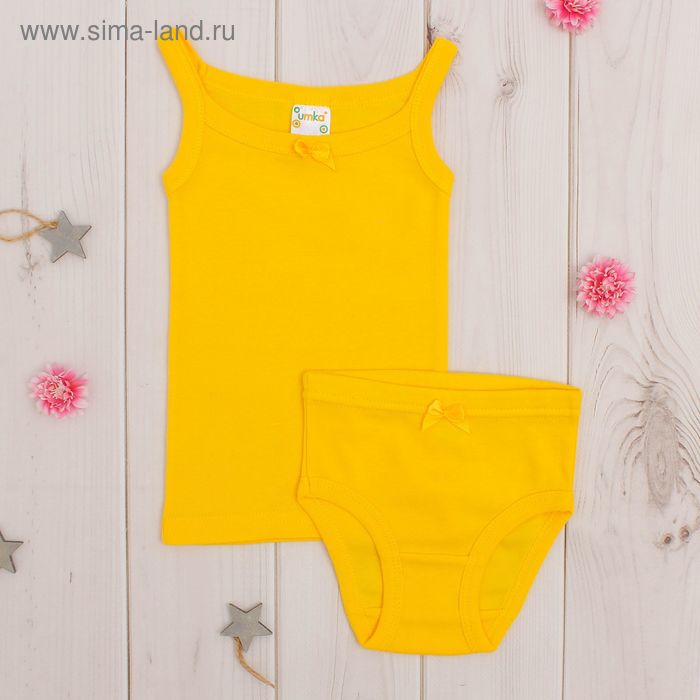 Комплект для девочки (майка, трусы) AZ-608 микс 110-116 см - Фото 1