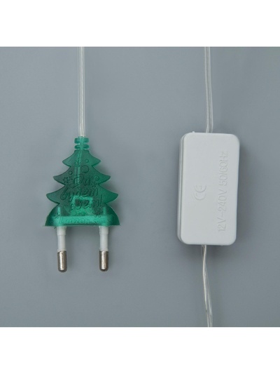 Гирлянда «Нить» 2.5 м, IP20, прозрачная нить, 25 LED, свечение RG/RB, мигание, 220 В