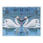Часы настенные, интерьерные "Пара лебедей", бесшумные, 30 х 40 см - Фото 5