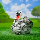 Садовая фигура "Лебеди" новые белые 18х30х28см - Фото 2