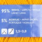 Пряжа OlgaWool (ОльгаЧШ) 95% шерсть, 5% акрил 392м/100гр (216 канарейка) - Фото 2