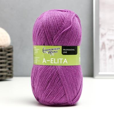 Пряжа A-elita (Аэлита) 50% шерсть, 50% акрил 781м/100гр (139 орхидея)