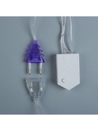 Гирлянда «Занавес» 2 х 1.5 м, IP20, прозрачная нить, 360 LED, свечение фиолетовое, 8 режимов, 220 В - Фото 10