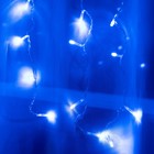 Гирлянда «Занавес» 2 × 1.5 м, IP20, прозрачная нить, 360 LED, свечение синее, 8 режимов, 220 В - Фото 2